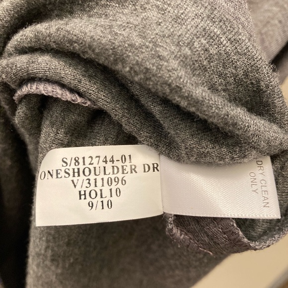 Banana Republic- Gray One Shoulder Side Zip Dress - Picture 6 of 6